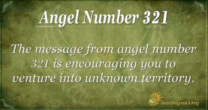 ANGEL NUMBER 321