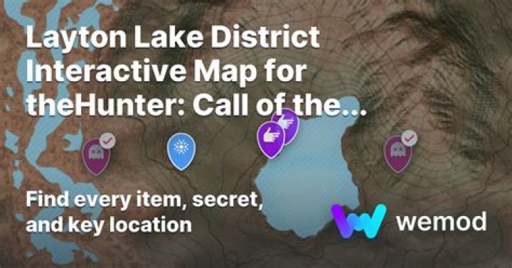 Call of the Wild Outpost Locations at Layton Lake District Map |