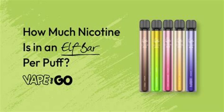 How much nicotine is in an Elf Bar?