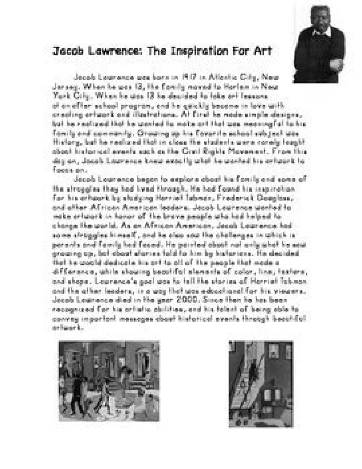 Jacob Lawrence Biography, Life, Interesting Facts