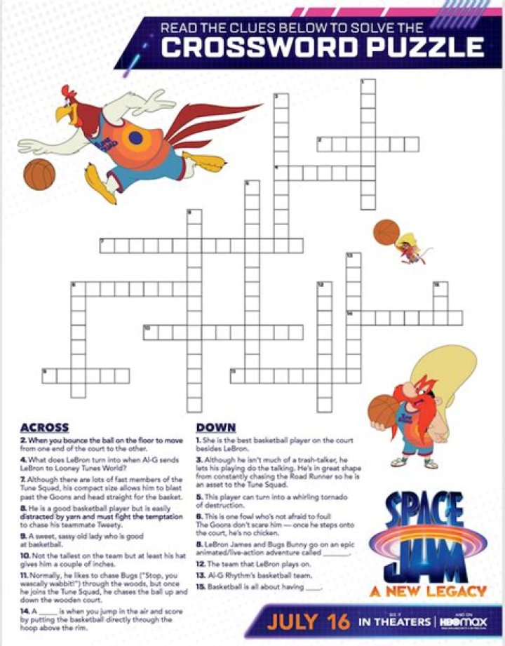 Looney Tunes frame Crossword Clue |