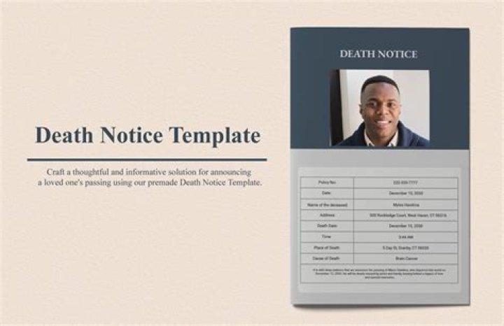 Obituary And Death Cause Explained