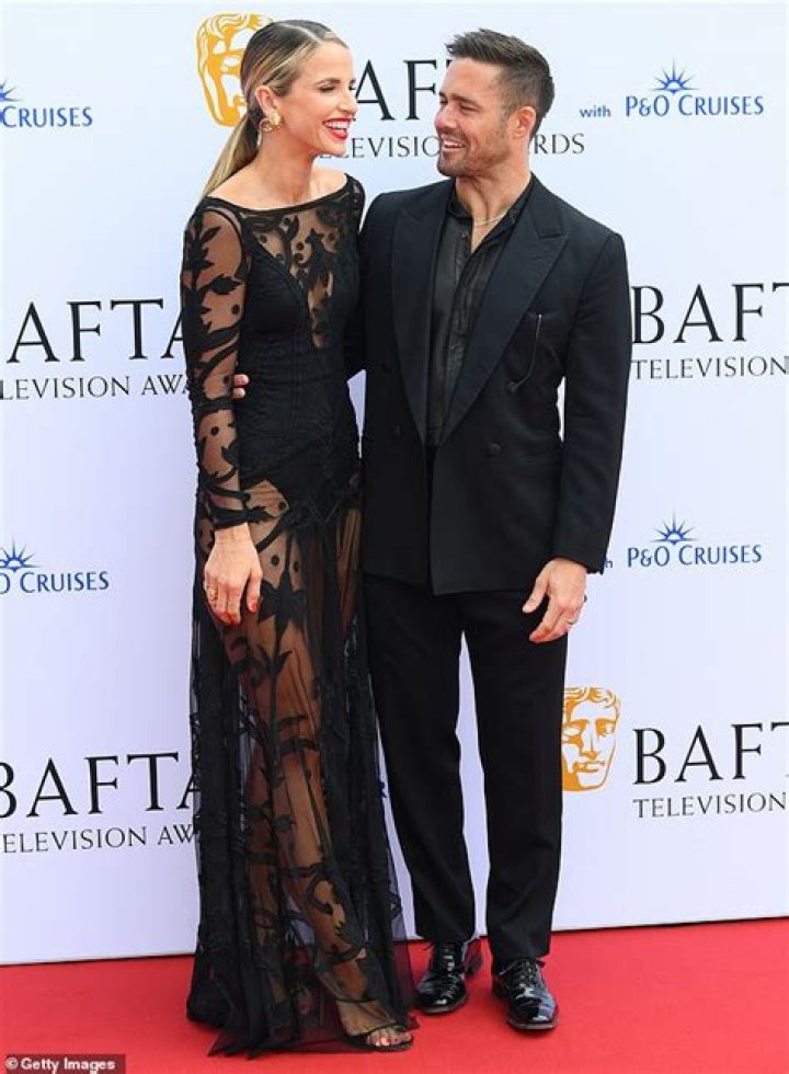 Vogue Williams and husband Spencer Matthews share a giggle
